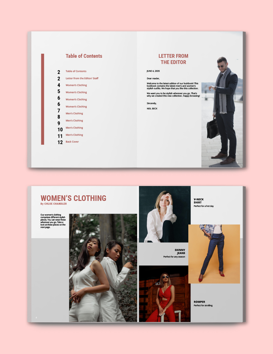 Outfit Lookbook Template