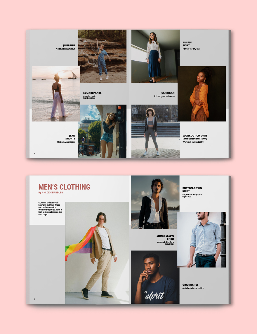 Outfit Lookbook Template in Word, InDesign - Download | Template.net