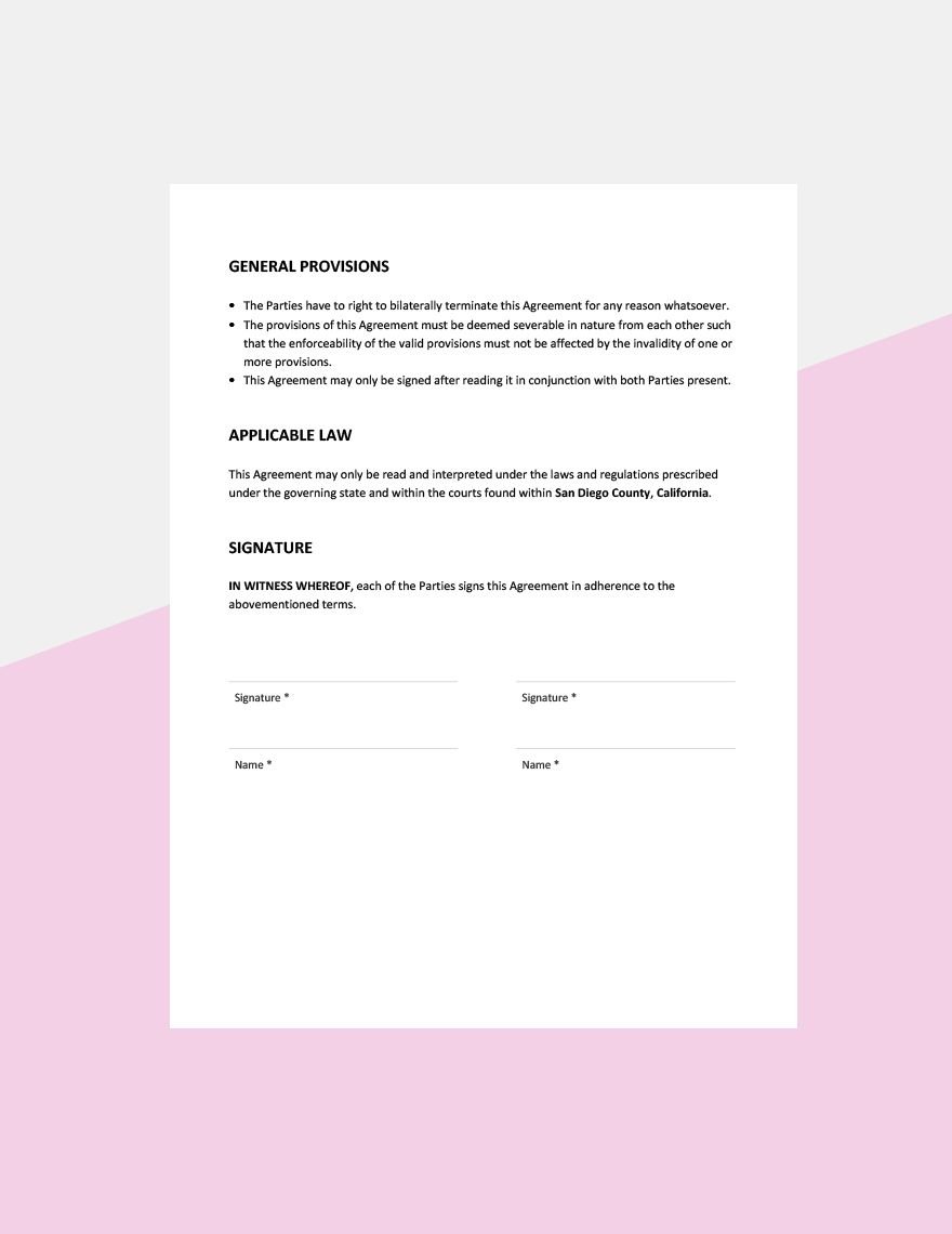 Car Sharing Agreement Template in Word PDF Google Docs Pages