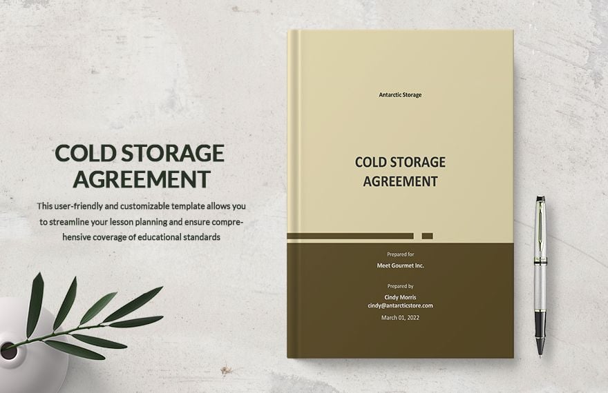 Cold Storage Agreement Template