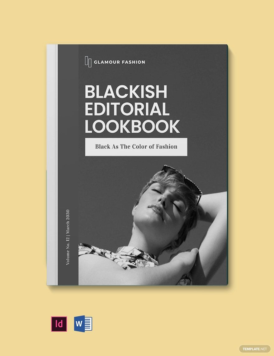 Blackish Editorial Lookbook Template