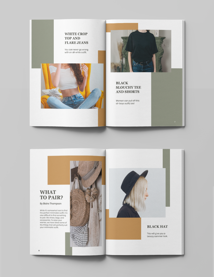 Aolidia Outfit Editorial Lookbook Template - Download in Word, InDesign ...