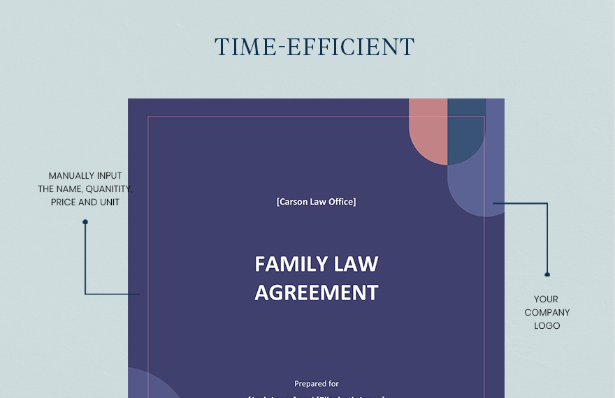 Family Law Agreement Template 