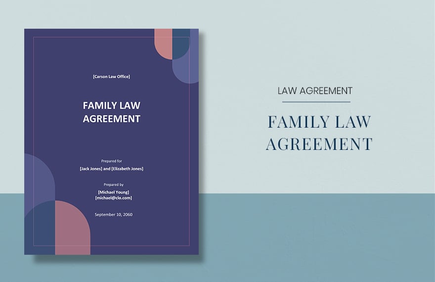 Family Law Agreement Template  in Word, Google Docs, Apple Pages