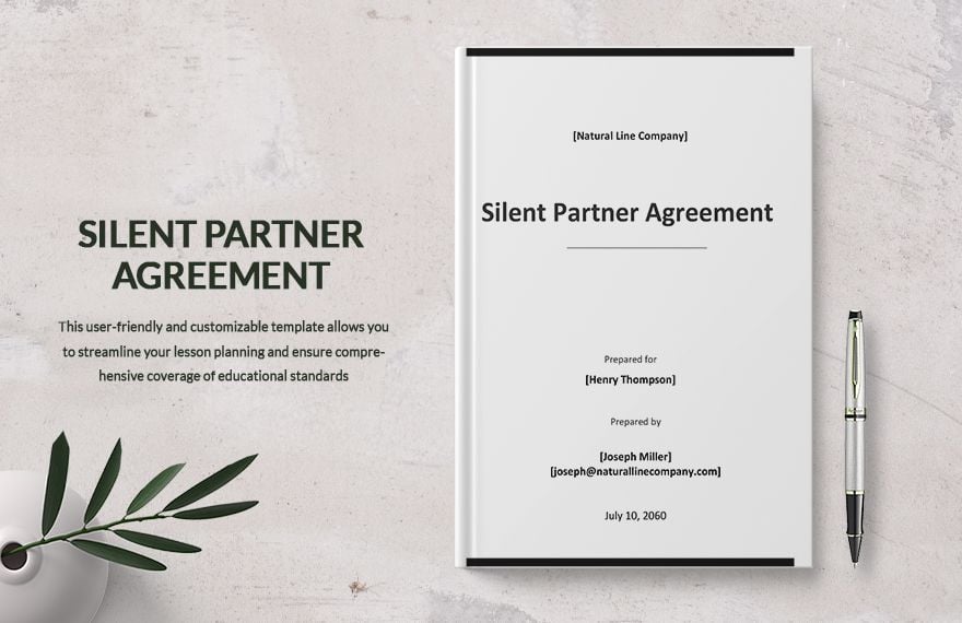 Silent Partner Agreement Template