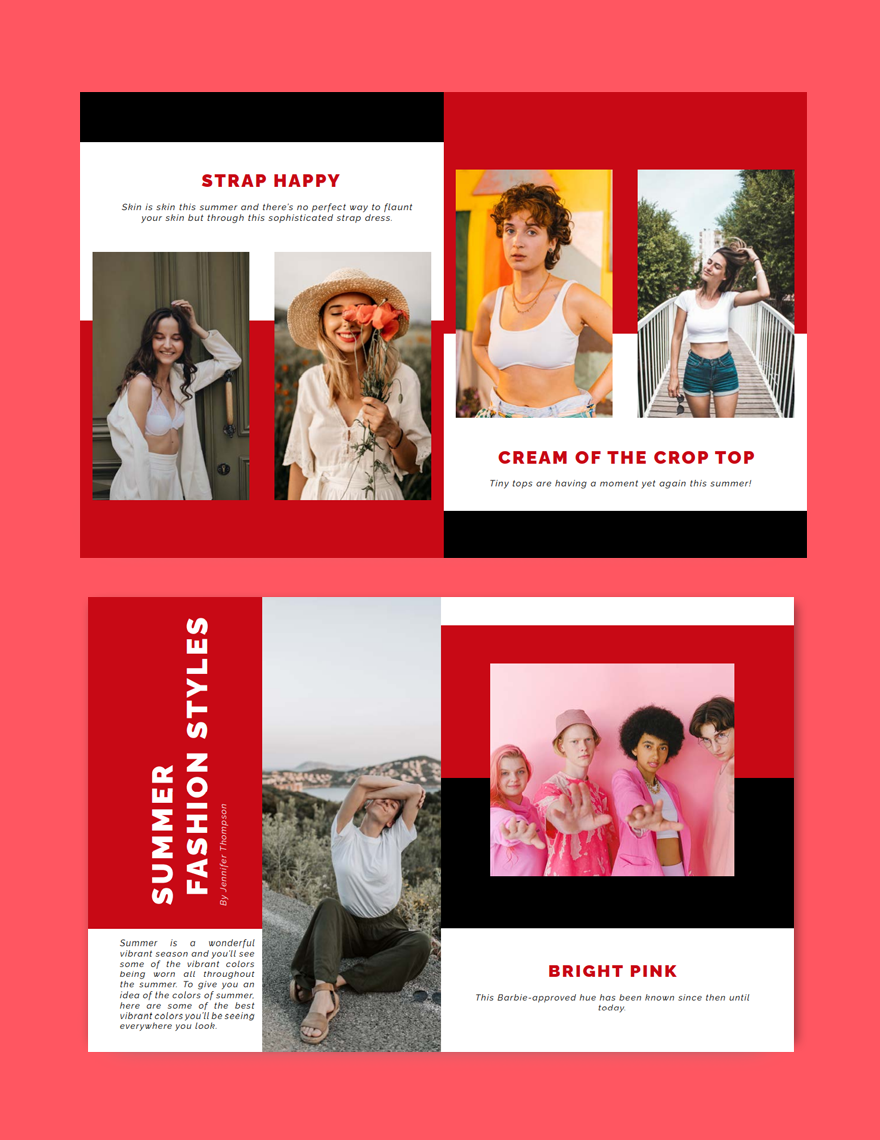 Simple Outfit Lookbook Template