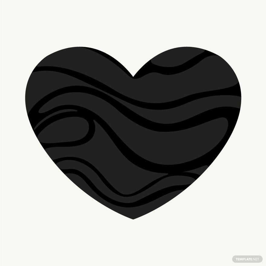 Free Black Heart Shape Vector