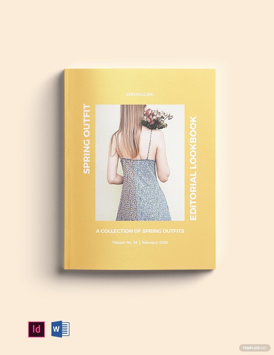 Spring Outfit Editorial Lookbook Template
