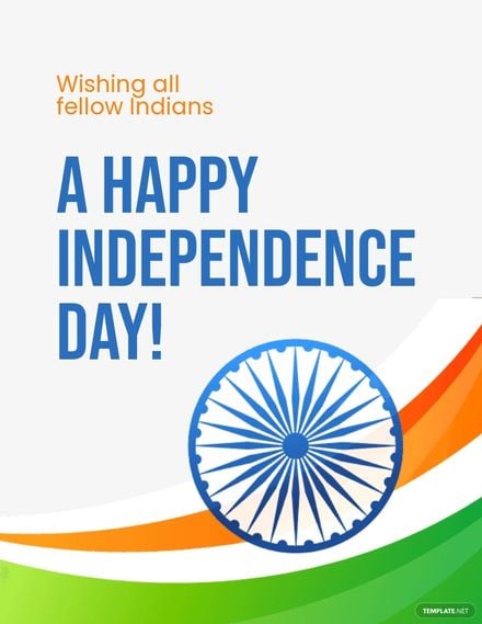 Happy Indian Independence Day Flyer Template in Word, Google Docs, Apple Pages