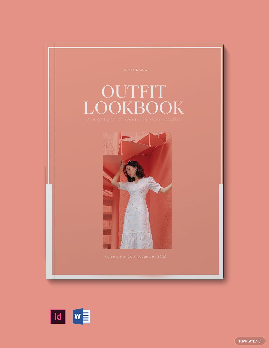 Free Rose Outfit Lookbook Template in Word, InDesign