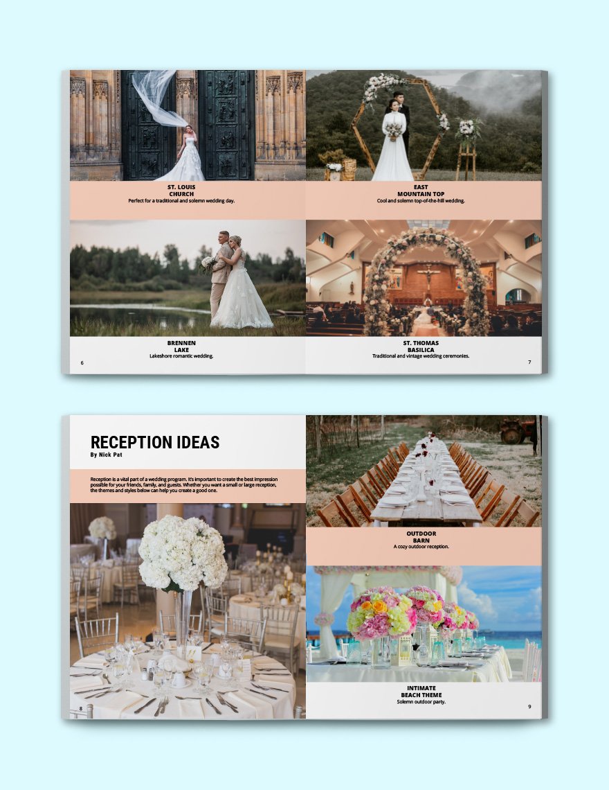 Wedding Planner Lookbook Template
