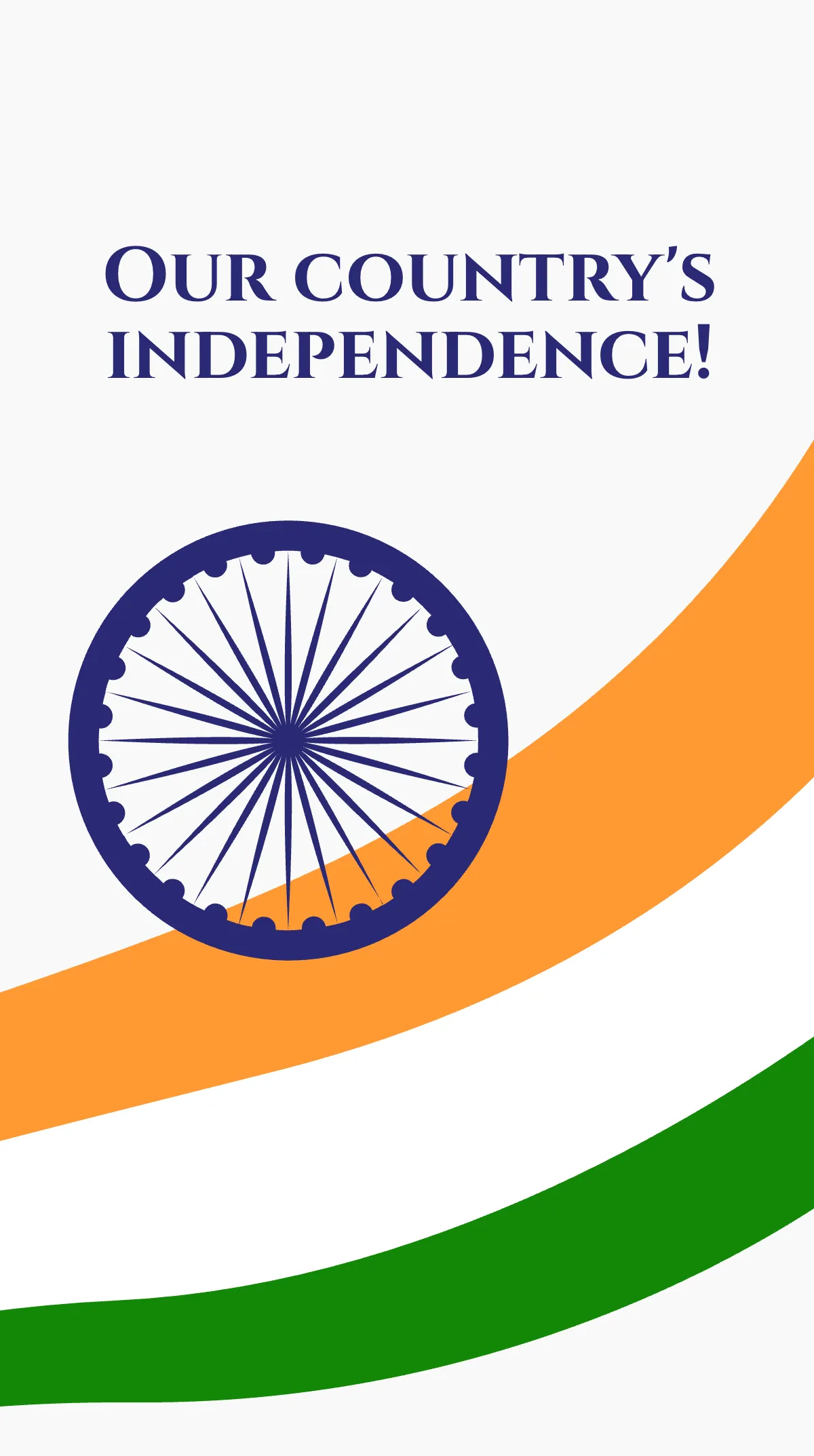 Free Indian Independence Day Event Instagram Story Template to Edit Online