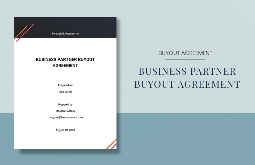 Business Partner Buyout Agreement Template 