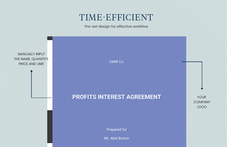 Profits Interest Agreement Template
