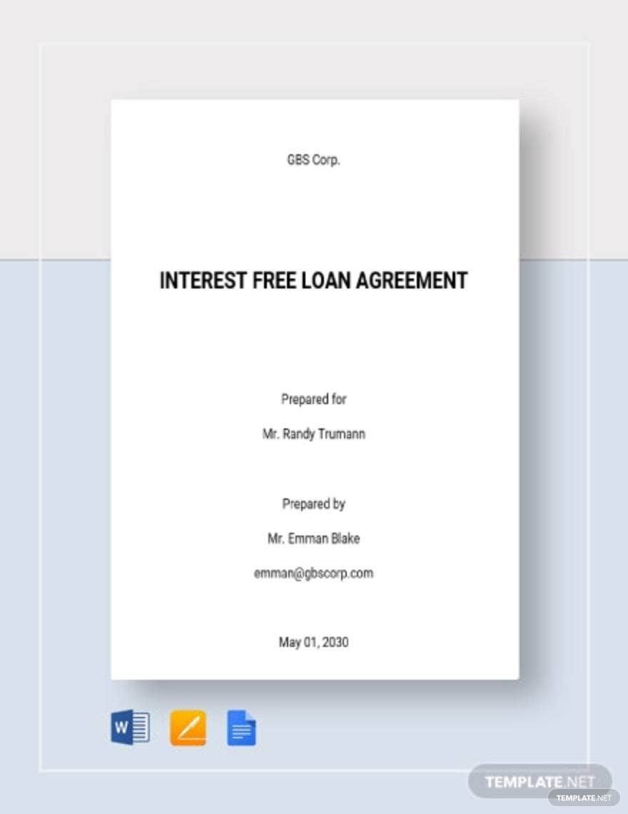Interest Loan Agreement Template Google Docs, Word, Apple Pages, PDF