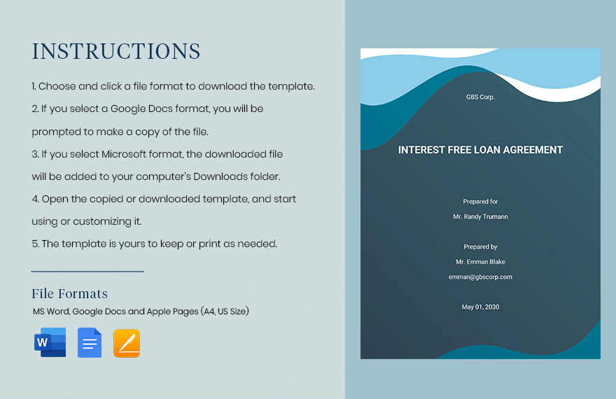 Interest Loan Agreement Template