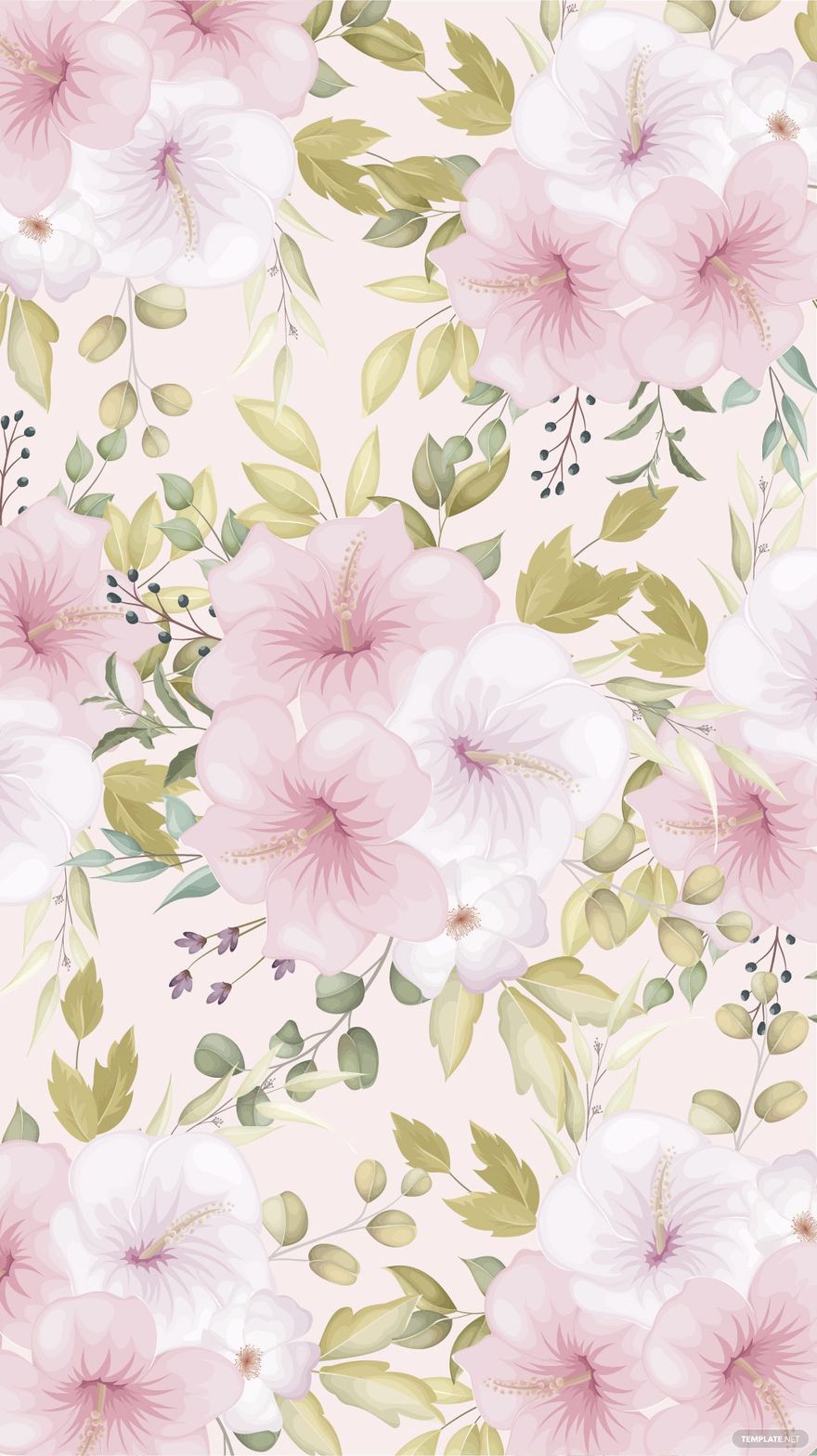 Free Pastel Floral Background