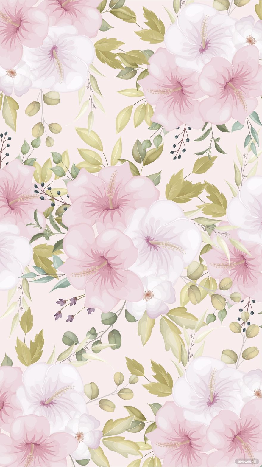 Free Pastel Floral Background - EPS, Illustrator, JPG, SVG 