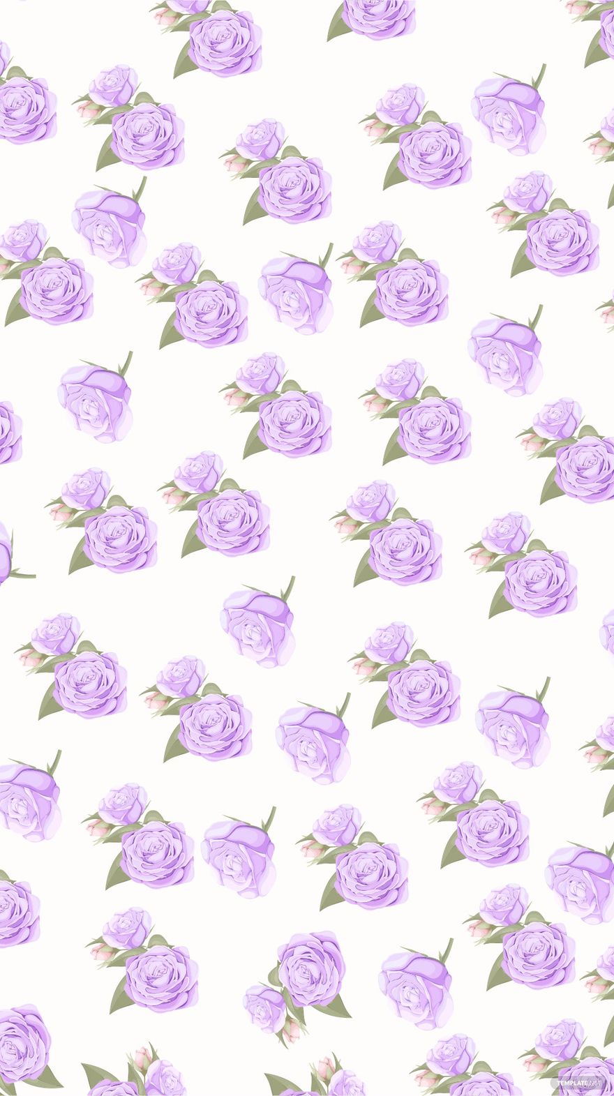 Pastel Purple Floral Background