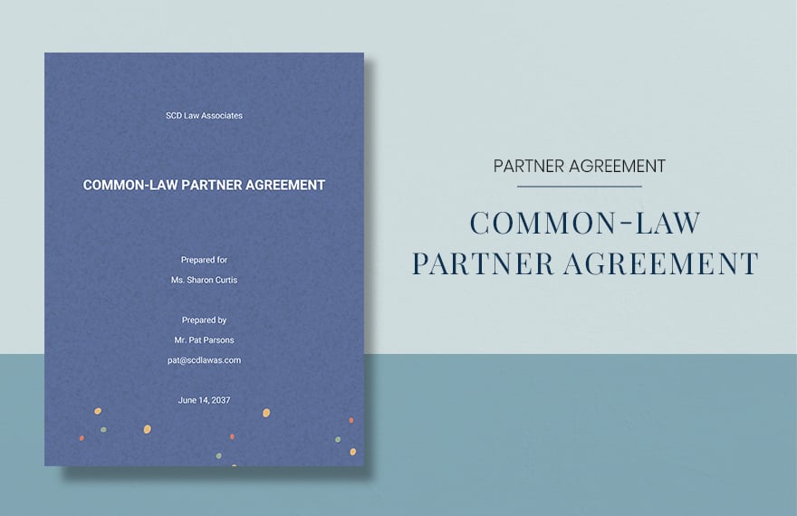 Common-Law Partner Agreement Template