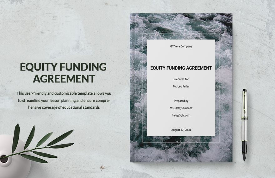Equity Funding Agreement Template
