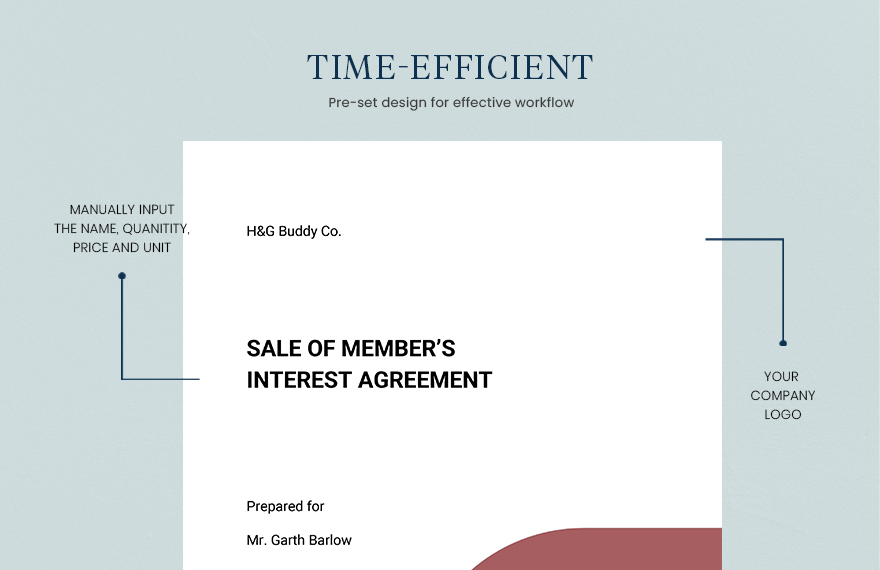 Sale of Member's Interest Agreement Template