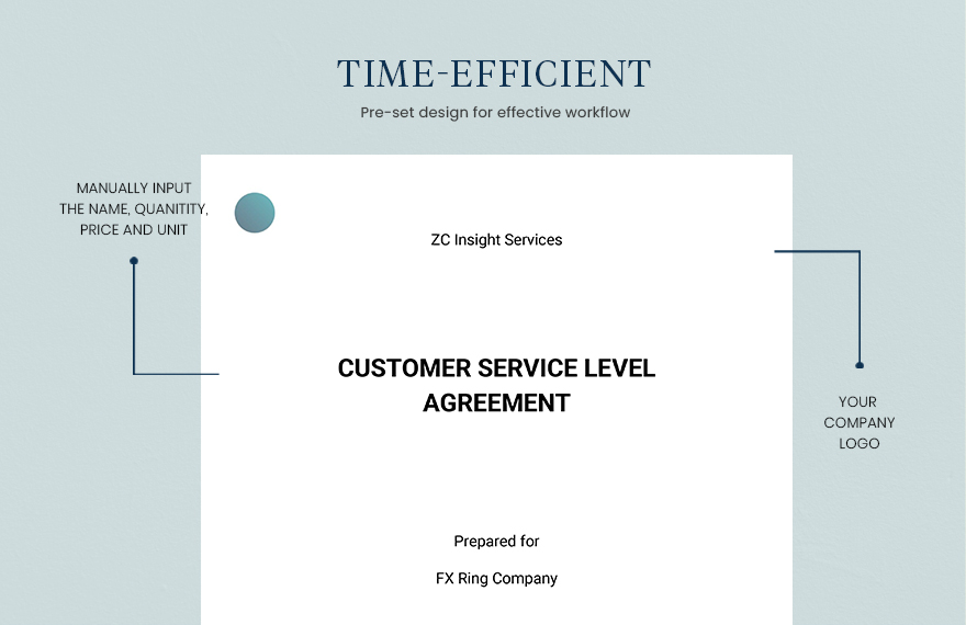 Customer Service Level Agreement Template