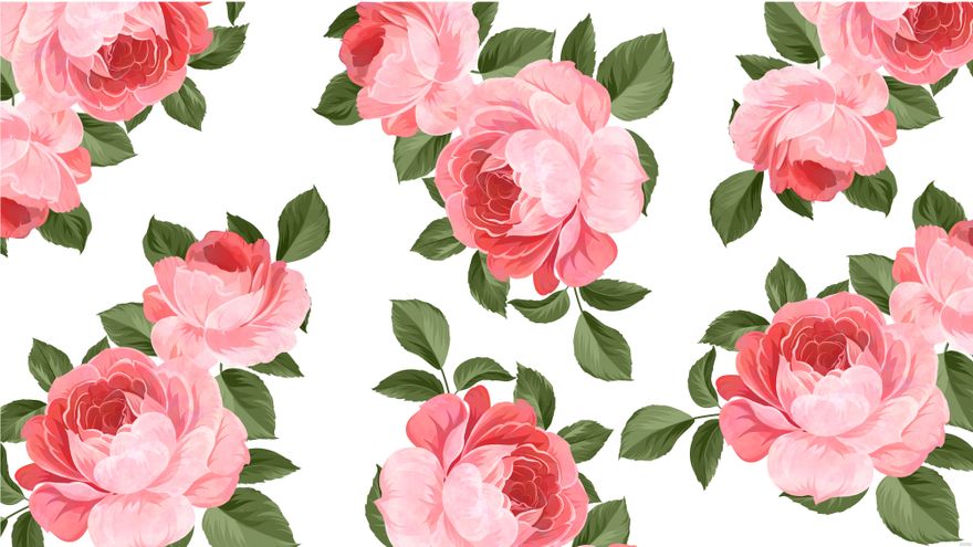 Dusty Rose Floral Background in JPG, SVG, Illustrator, EPS - Download ...