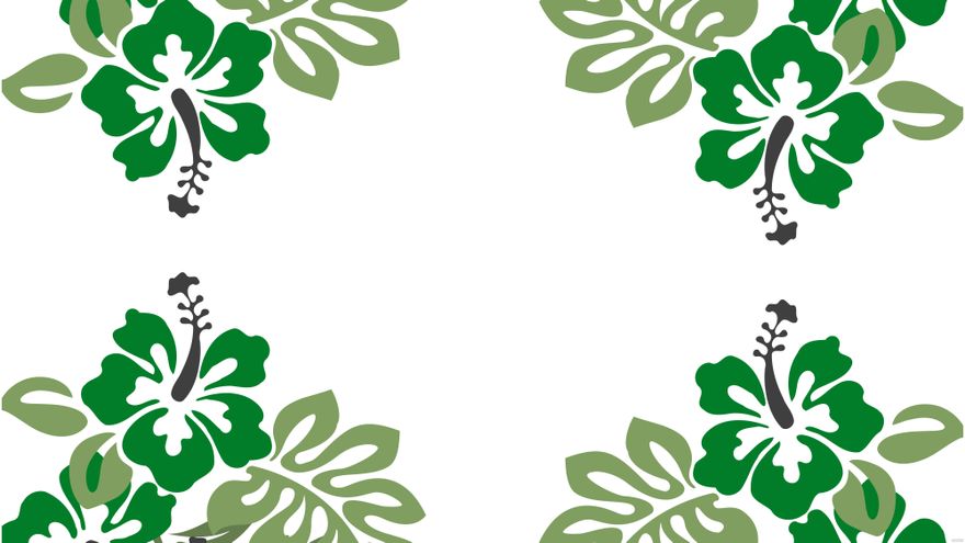 Green Floral Pattern Background