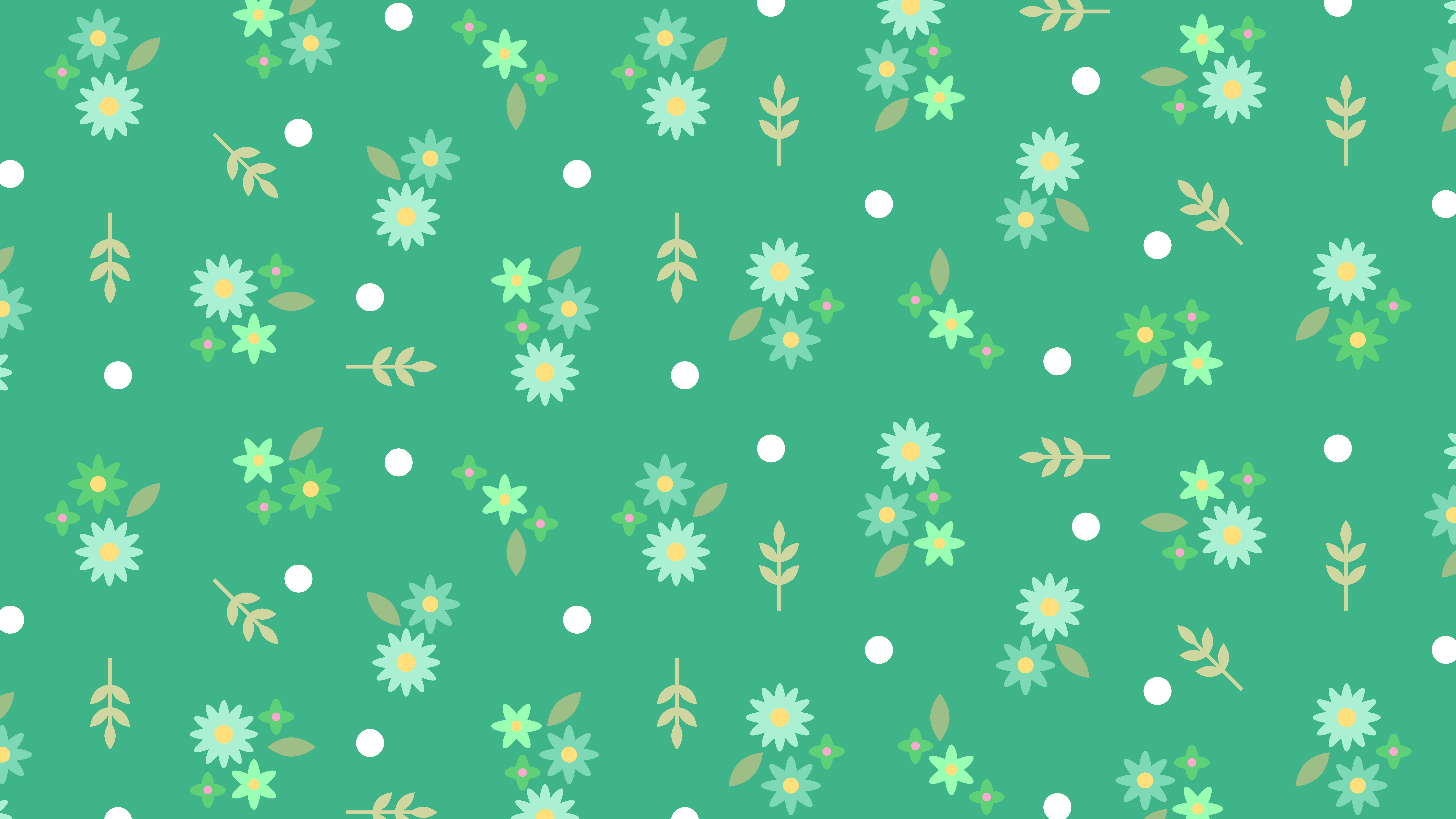 Free Mint Green Floral Background EPS, Illustrator, JPG, SVG
