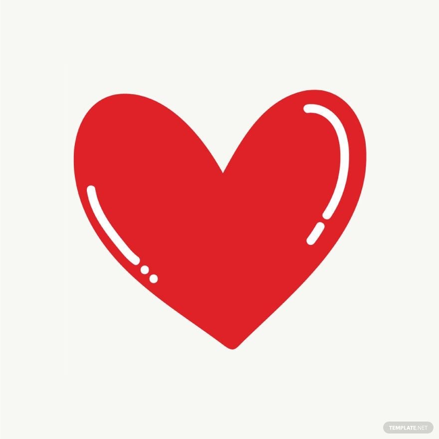 Red Heart Vector in Illustrator, EPS, SVG, JPG, PNG
