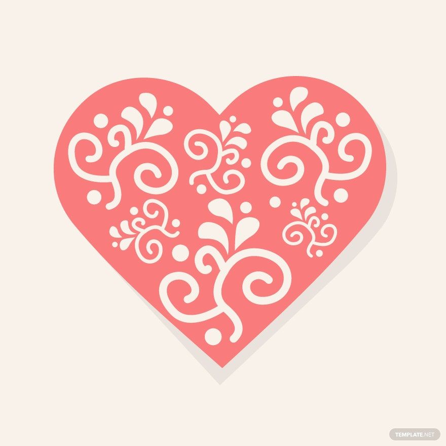 Carved Heart Vector