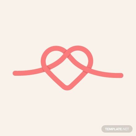 Free Heart Knot Vector in Illustrator, EPS, SVG, JPG, PNG