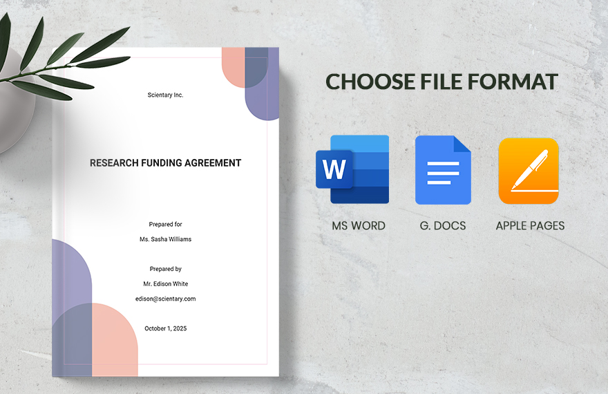 Research Funding Agreement Template