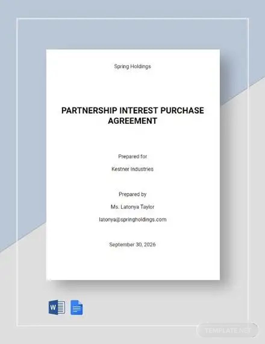Interest Agreement Word Templates Design Free Download Template