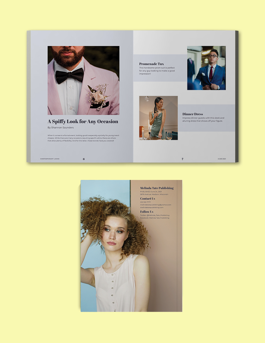Youth Editorial Lookbook Template