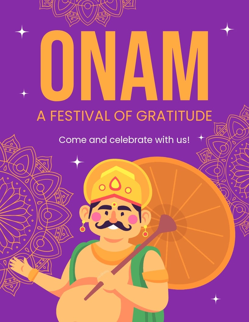 Onam Festival Flyer Template