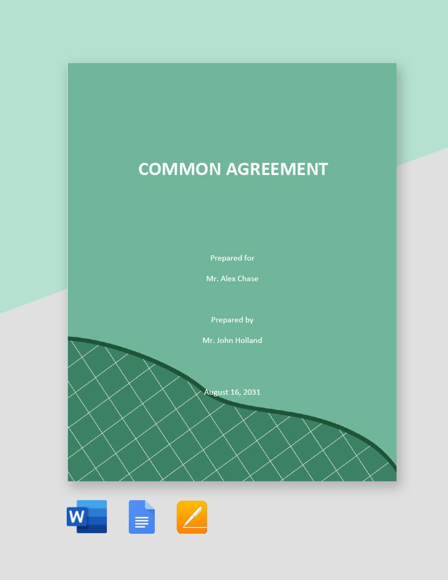 Common Agreement Template