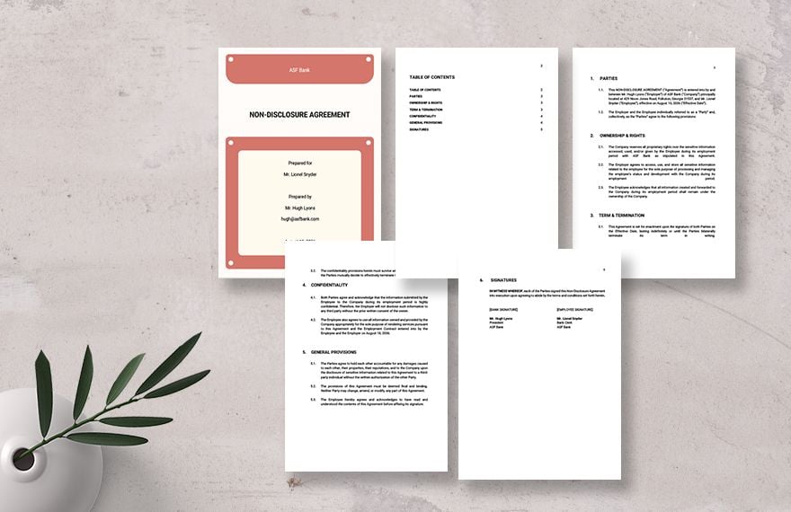 Blank Non-Disclosure Agreement Template