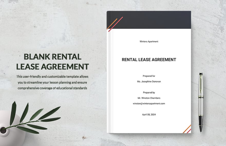 Blank Rental Lease Agreement Template