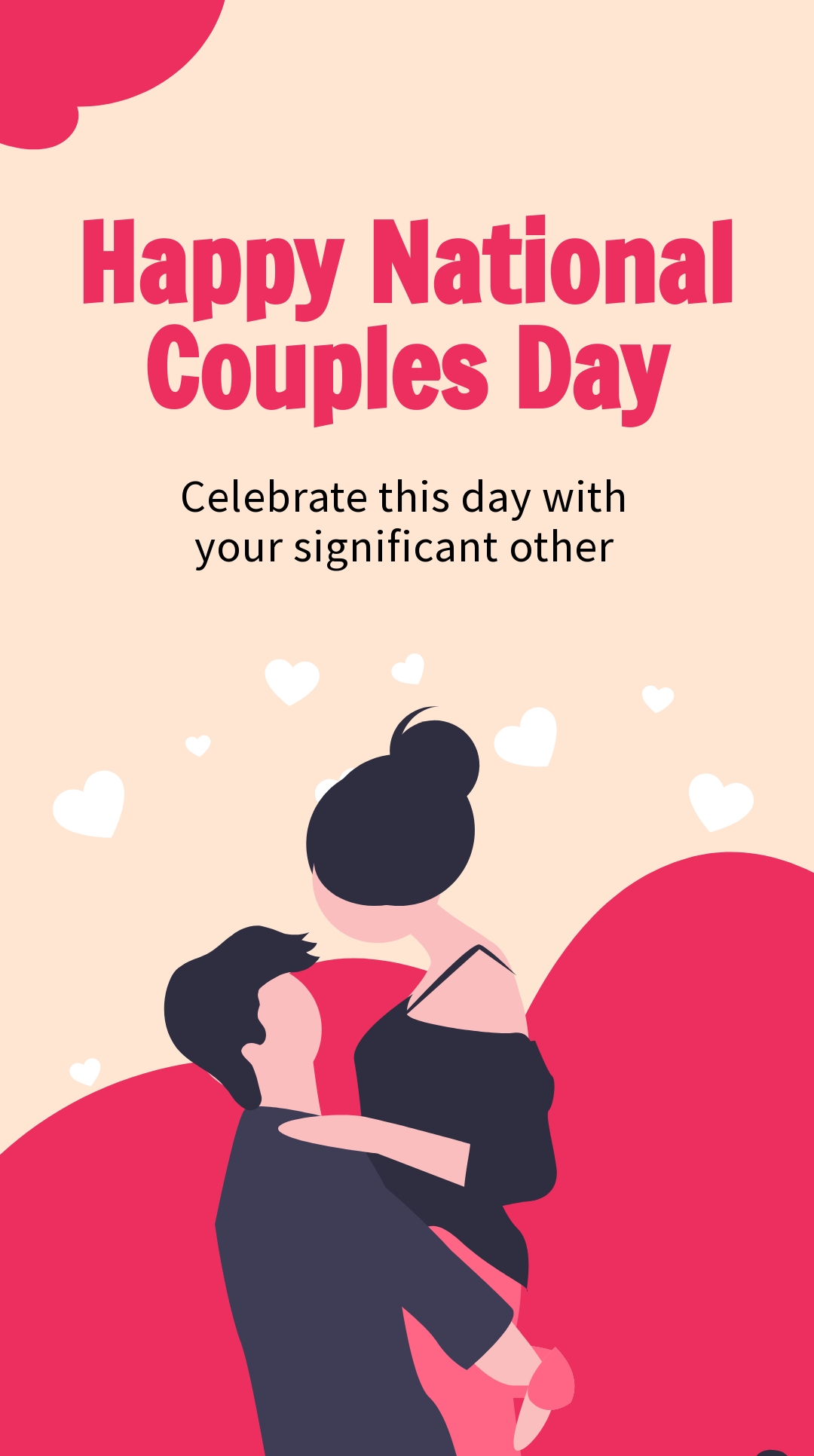 National Couples Day Whatsapp Post Template