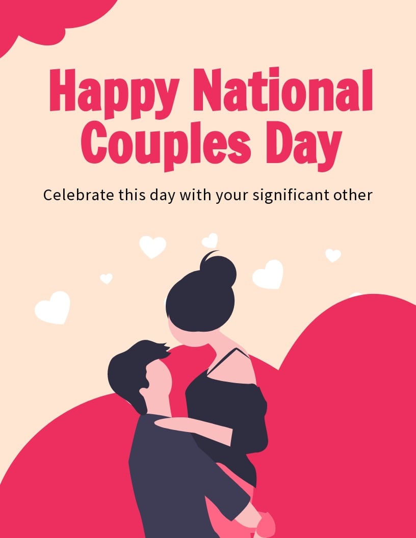 National Couples Day Flyer Template