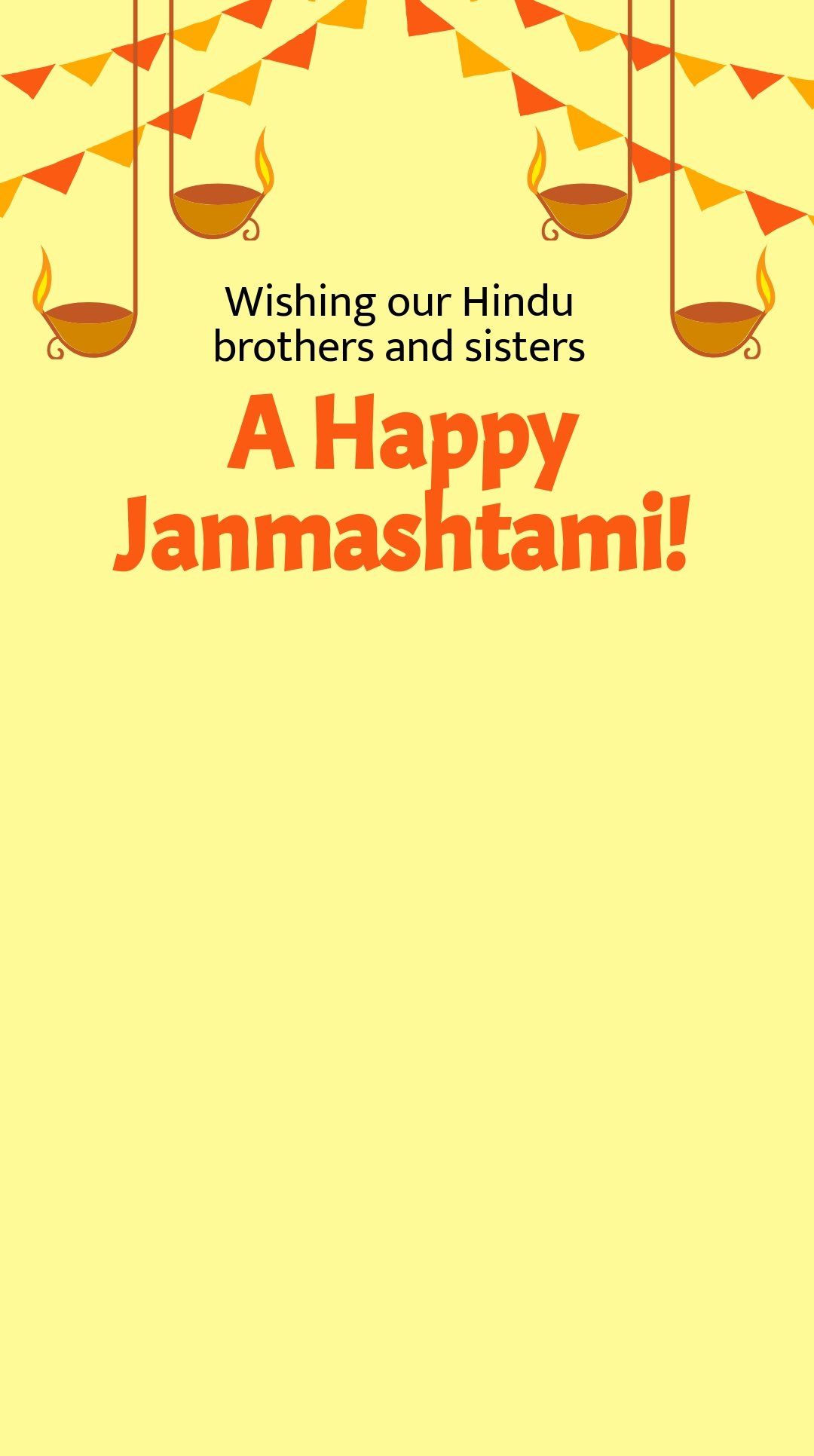 Happy Janmashtami Snapchat Geofilter Template