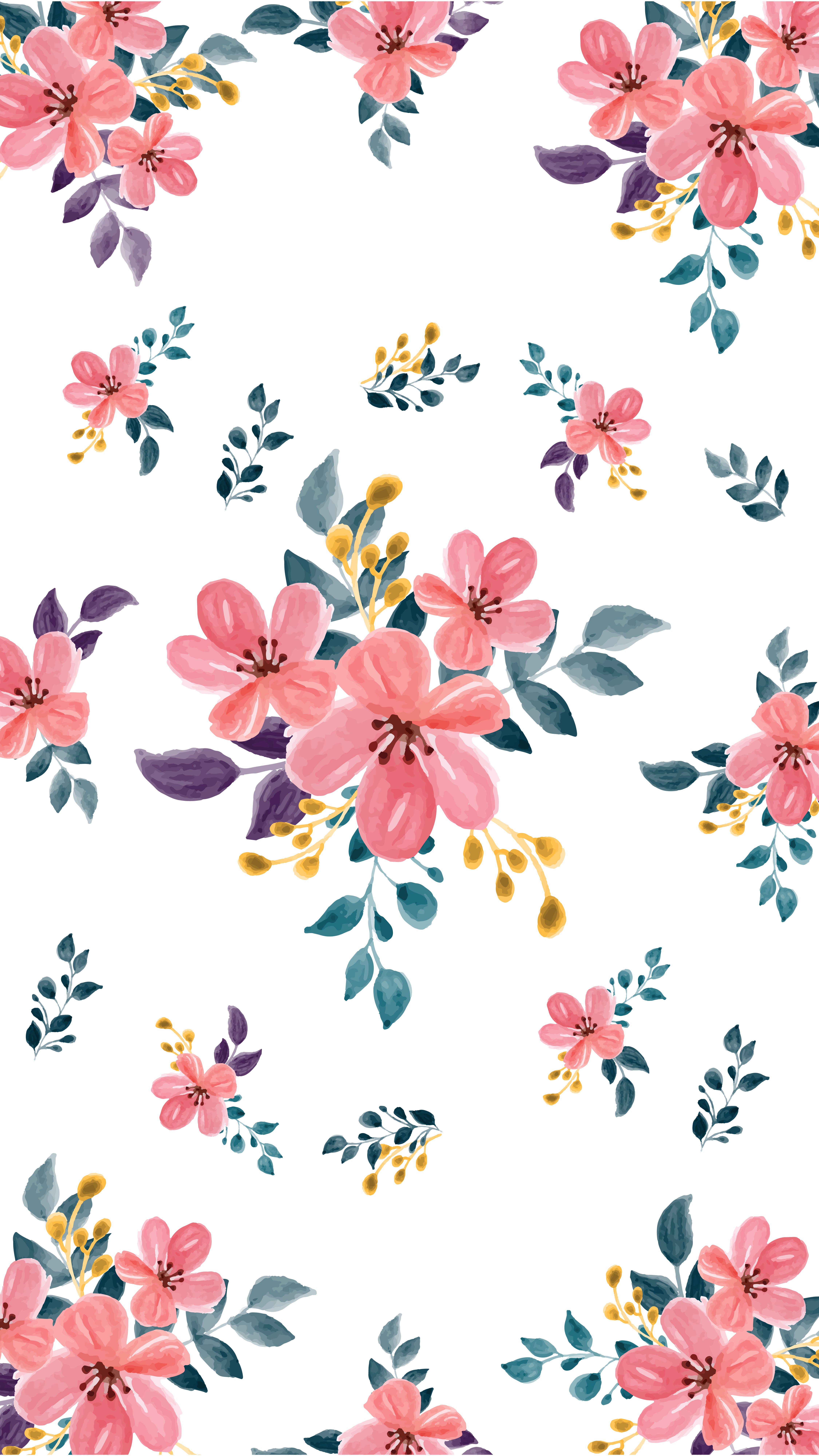 FREE Pink Floral Frame Background in EPS, Illustrator, JPG, SVG ...