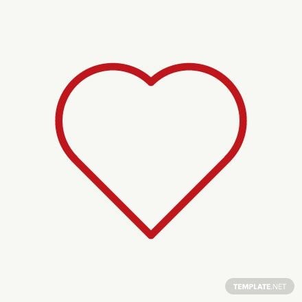 Free Simple Heart Outline Vector