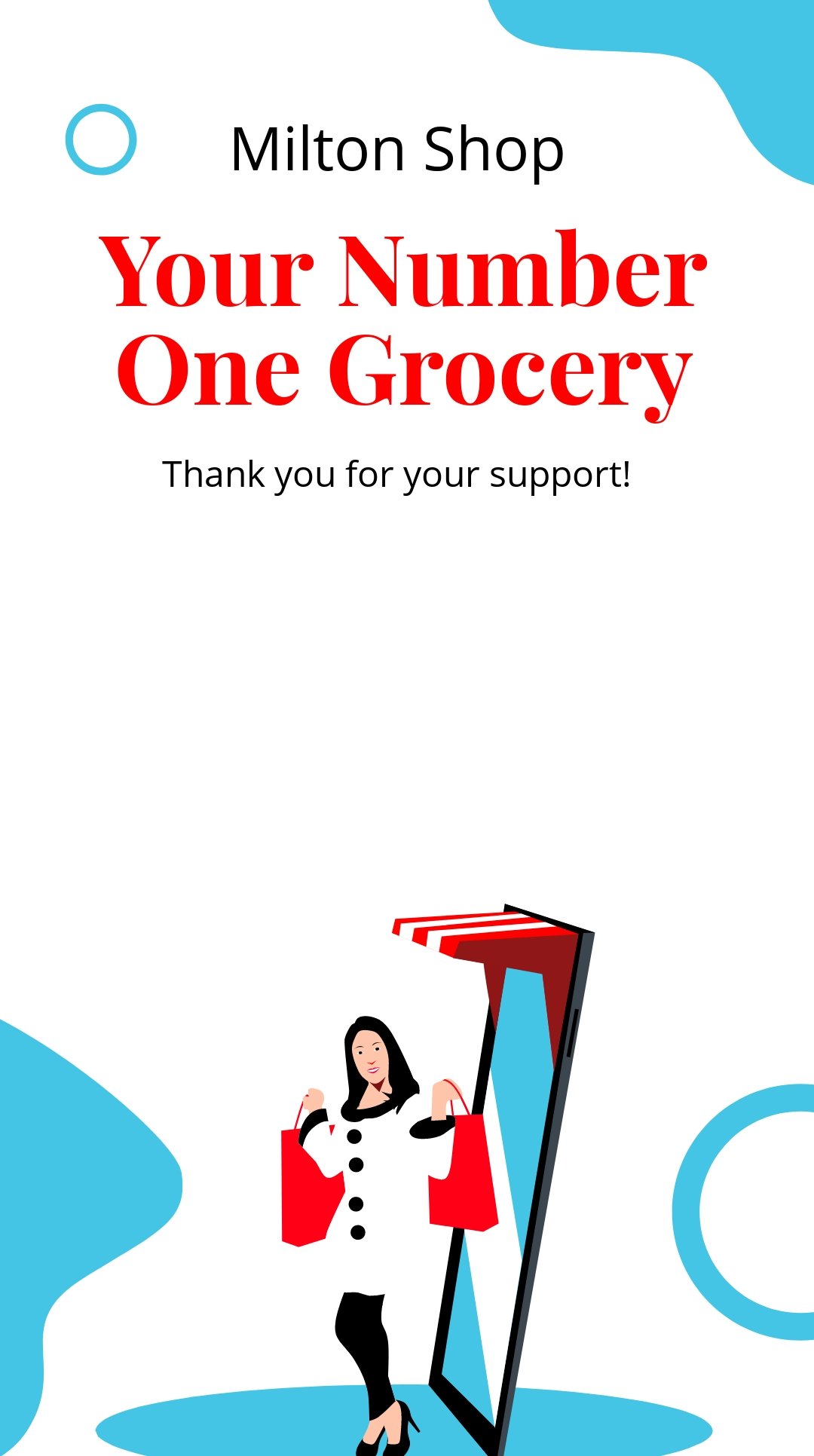 Thank You For Supporting Small Business Snapchat Geofilter Template