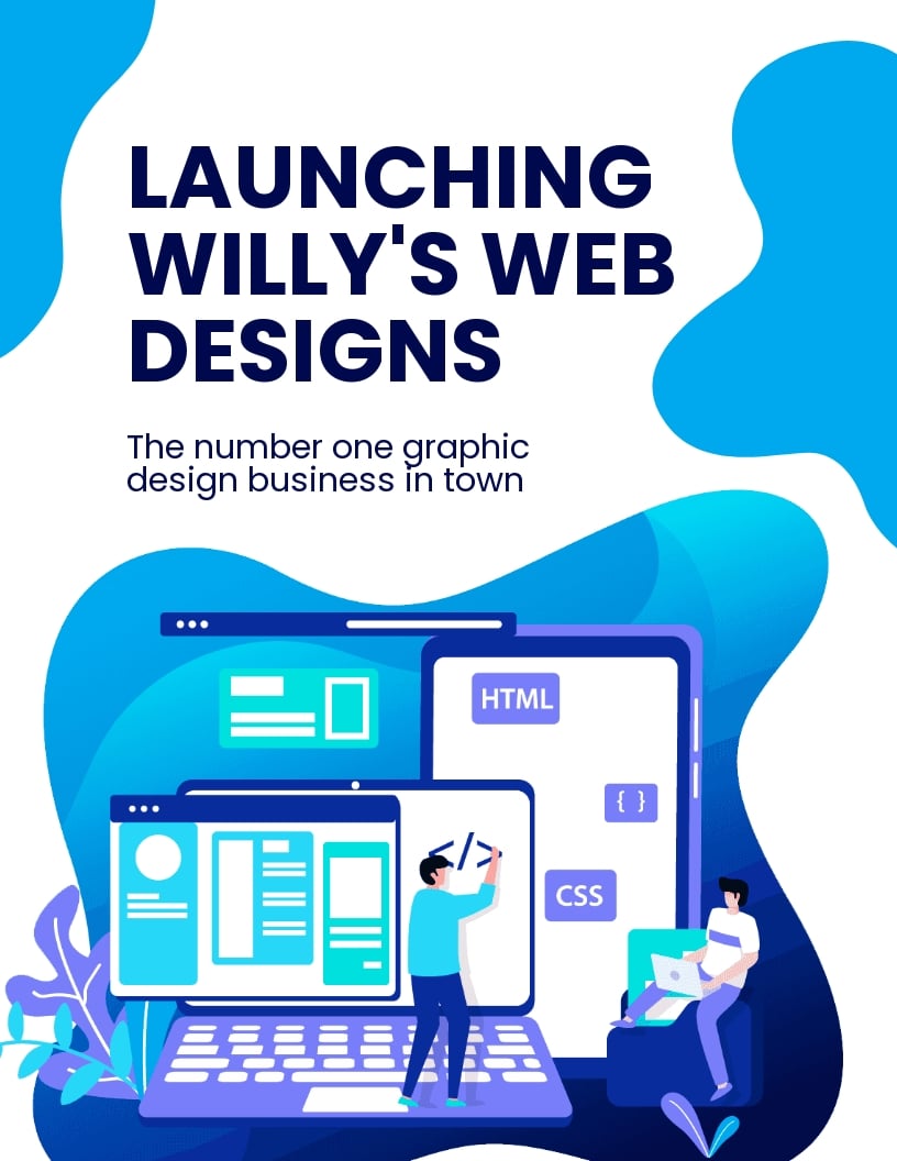 Small Business Launch Flyer Template