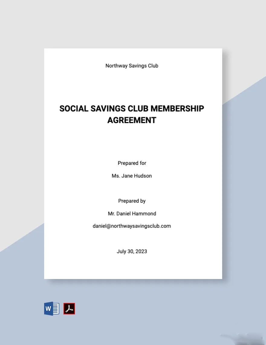 Membership Agreement Templates Documents Design Free Download Membership Agreement Templates Documents Design Free Download