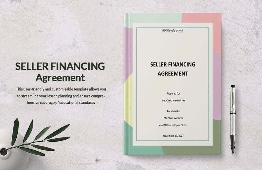 Seller Financing Agreement Template