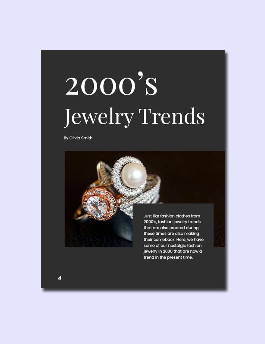 Fine Jewelry Lookbook Template
